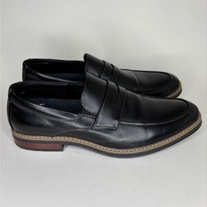 Nunn Bush CARMELO  MOC TOE SLIP ON Dress Shoes Black 81512-001 Men Size 13M